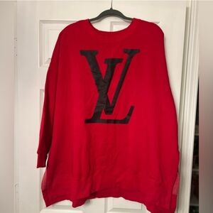 Red Louis Vuitton Sweatshirt